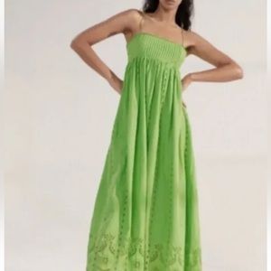 Zara green maxi dress